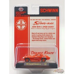CHASE 1966 Chevrolet Corvette 427 Schwinn Orange Krate - M2 Machine - Hobby Exclusive - 1:64 - 31500-HS35GR  Passion Diecast