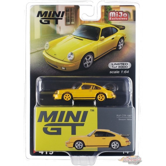CHASE Mini GT - 1:64 - RUF CTR 1987 Blossom Yellow - Mijo Exclusives USA - MGT00419GR Passion Diecast
