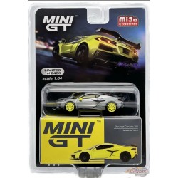 CHASE Chevrolet Corvette Z06 2023 Accélération Jaune - Mini GT - 1:64 - MGT00441GR Passion Diecast