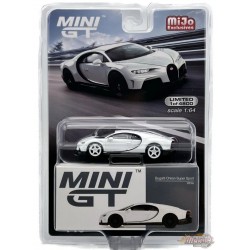 CHASE Bugatti Chiron Super Sport Blanc - Mini GT - 1:64 - MGT00440GR Passion Diecast