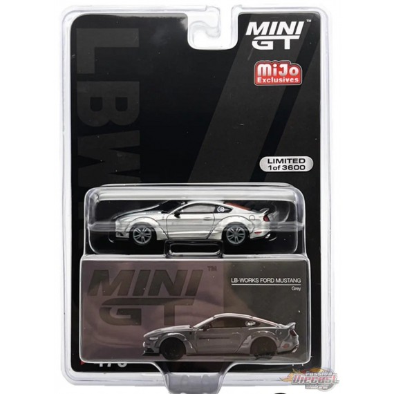 CHASE Ford Mustang GT LB-Works Gris - Mini GT - 1:64 - MGT00470GR Passion Diecast
