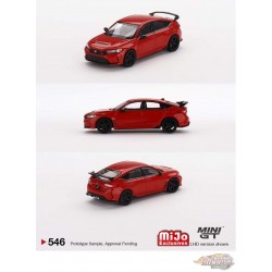 Honda Civic Type R Rallye Rouge 2023 Avec Jante Advan GT - Mini GT - 1:64 - MGT00546 Passion Diecast