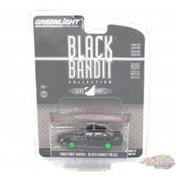 GreenMachine Black Bandit Police - 1988 Ford Taurus - Black Bandit Series 27 - 1/64 Greenlight - 28110 FGR