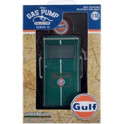 GreenMachine Gulf Oil - 1954 Tokheim Pompe à essence Gulf - Vintage Gas Pump Collection Series 13 - Greenlight 1/18 - 14130 CGR