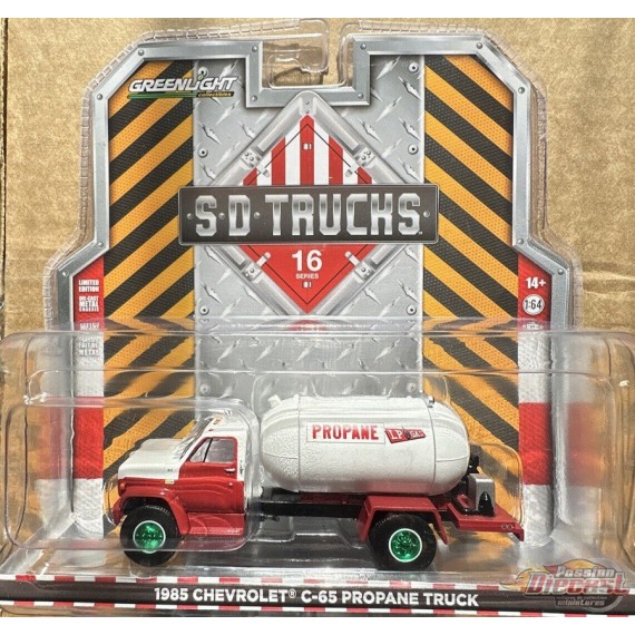 GreenMachine LP Gas - 1985 Chevrolet C-65 Propane Truck - S.D. Trucks Series 16 - Greenlight - 45160 AGR