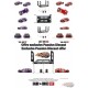 Kaido★House - Datsun KAIDO 510 Carbon Wagon Violet V1, Rouge V2 & Tente V1 - Mini GT - 1/64 - KHMG061 - KHMG062 & KHMG063