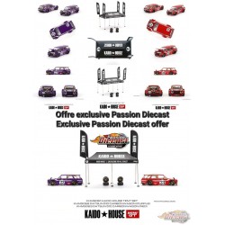 Kaido★House - Datsun KAIDO 510 Carbon Wagon Purple V1, Red V2 & Tent V1 - Mini GT - 1/64 - KHMG061 - KHMG062 & KHMG063