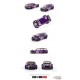 Kaido★House - Datsun KAIDO 510 Carbon Wagon Purple V1, Red V2 & Tent V1 - Mini GT - 1/64 - KHMG061 - KHMG062 & KHMG063