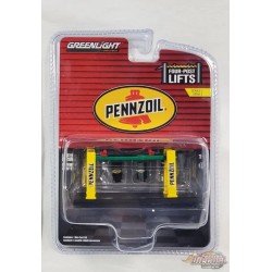 GreenMachine Four-Post Lifts - Penzoil - Auto Body Shop Serie 3 - Greenlight 1/64 - 16130 CGR