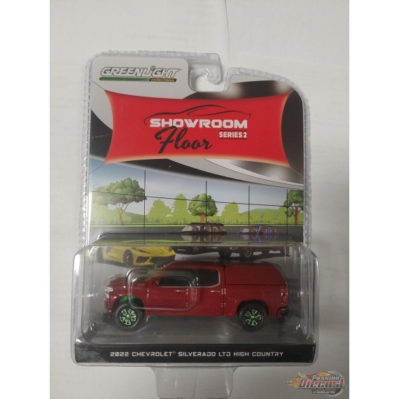 GreenMachine 2022 Chevrolet Silverado LTD  Rouge - Showroom Floor Series 2 -1/64 Greenlight - 68020 CGR