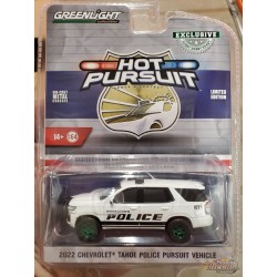GreenMachine , Indiana - 2021 Chevrolet Tahoe Police Pursuit Vehicle - Hobby Exclusive - 1/64 Greenlight - 3036GR0