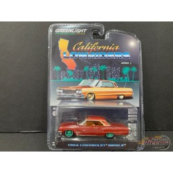 GreenMachine 1963 Chevrolet Impala Continental Kit in Copper Brown - California Lowriders Series 2 -1/64 Greenlight - 63030 BGR
