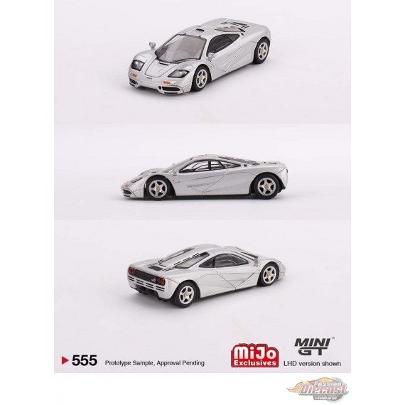 McLaren F1 Magnesium Silver - Mini GT - 1:64 - MGT00555 Passion Diecast