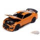 2021 Ford Mustang Shelby GT500 Carbon Edition Track en Twister Orange & Twin Upper Noir Stripes - Auto World - 1/64 - AWSP136 B