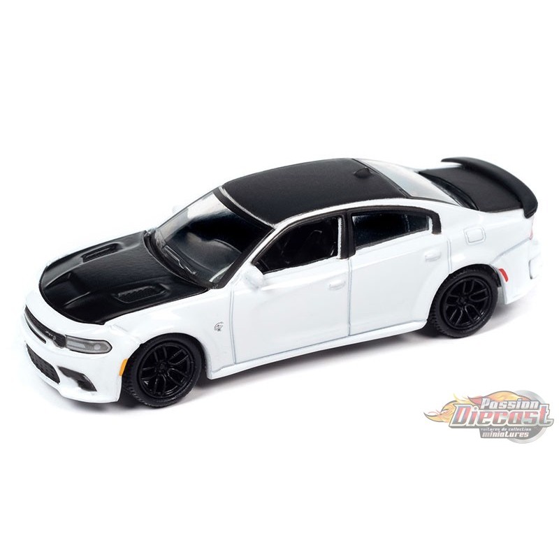 2021 Dodge Charger in White Knuckle with Flat Black Hood, Roof and Trunk - Auto  World - 1/64 - AWSP135 A Passion Diecast
