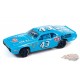 Richard Petty - 1972 Plymouth Road Runner Stock Car en petit bleu - Johnny Lightning - 1/64 - JLSP347