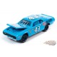 Richard Petty - 1972 Plymouth Road Runner Stock Car en petit bleu - Johnny Lightning - 1/64 - JLSP347