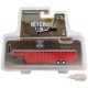 Remorque col de cygne verticale à trois trous de 26 pi rouge - Hitch & Tow Trailers - Hobby Exclusive - 1/64 Greenlight - 30421