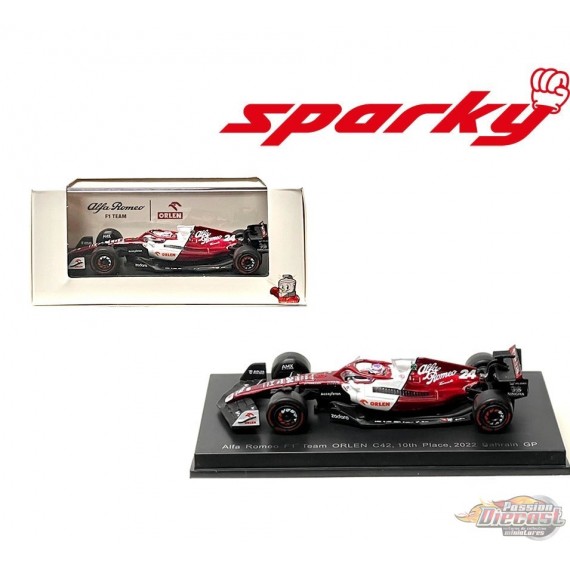 Alfa Romeo F1 Team ORLEN C42 No.24 Alfa Romeo F1 Team ORLEN 2022 - Zhou Guan Yu - SPARKY 1/64 - Y261 Passion Diecast