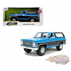 1980 Chevrolet Blazer K5 bicolore bleu/noir - Just Trucks - Jada 1/24 - 31598 - Passion Diecast 