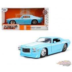 1971 Chevrolet Camaro Sky Blue - Bigtime Muscle - Jada 1/24 - 34201 - Passion Diecast 