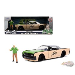 1963 Lincoln Continental and Stan Lee Figure - Hollywood Rides -  Jada 1/24 - 32778