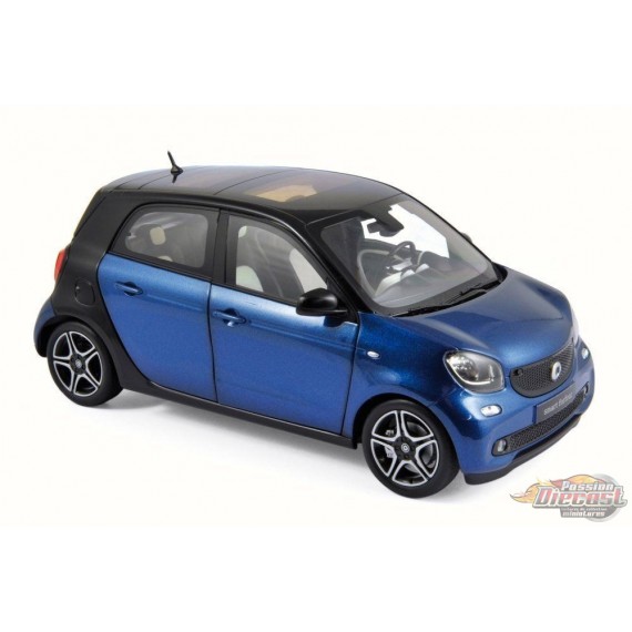Smart Forfour 2015  Bleu Et Noir  Norev 1/18 183435