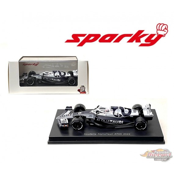 AlphaTauri AT03 No.10 Scuderia AlphaTauri 2022 - Pierre Gasly - SPARKY 1/64 - Y252 - Passion Diecast