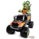 Rat Fink Speed Shop Monster Truck in Flat Black with Rat Fink Speed Shop Graphics - Johnny Lightning - 1/24 - JL24009