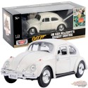 (Web Only) 1966 Volkswagen Beetle (Blanc) - 007 James Bond Collection - 60 Years of Bond - Motormax 1-24 - 79854
