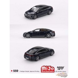 Mercedes-Benz EQS 580 4MATIC Nautical Blue Metallic - Mini GT - 1:64 - MGT00559 Passion Diecast