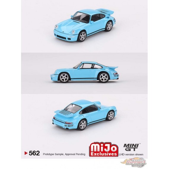 RUF CTR Anniversary Bayrisch Himmelblau - Mini GT - 1:64 - MGT00562 Passion Diecast