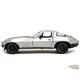 1966 Chevrolet Corvette - Silver with Bronze Stripes - Bigtime Muscle - Jada 1/24 - 34208 - Passion Diecast 