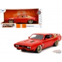 1972 Plymouth GTX - Red with Gold Stripe - Bigtime Muscle - Jada 1/24 - 34206