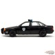 RoboCop & OCP Ford Taurus Detroit Police (Matte Black) - RoboCop 35th Anniversary - Jada 1/24 - 33743 Passion Diecast