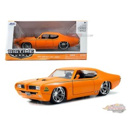 1969 Pontiac GTO Judge - Orange - Bigtime Muscle - Jada 1/24 - 90344 - Passion Diecast 