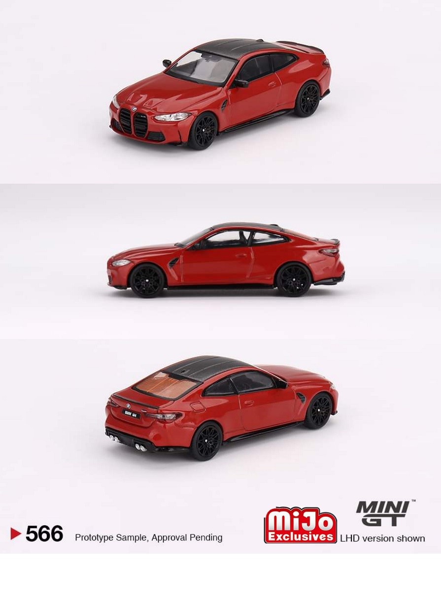 BMW M4 Competition G82 Toronto Red Top Speed TS0347 - Miniatures