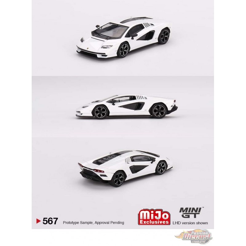 Mini GT 1:64 #567 Lamborghini Countach LPI 800-4 – Bianco Siderale – Mijo  Exclusives (Preorder)