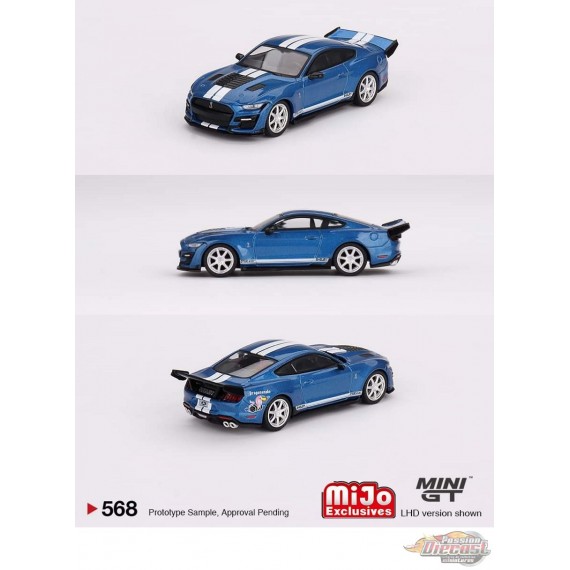 Shelby GT500 Dragon Snake Concept Ford Performance Blue - Mini GT - 1:64 - MGT00568 Passion Diecast