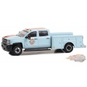 Gulf Oil - 2018 Chevrolet 3500HD Dually Service Truck - Dually Drivers Series 13 - 1/64 Greenlight - 46130 C