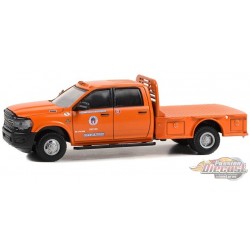 City Of Austin Public Works - 2023 Ram 3500 Dually Flatbed - Dually Drivers Series 13 -1/64 Greenlight - 46130 F