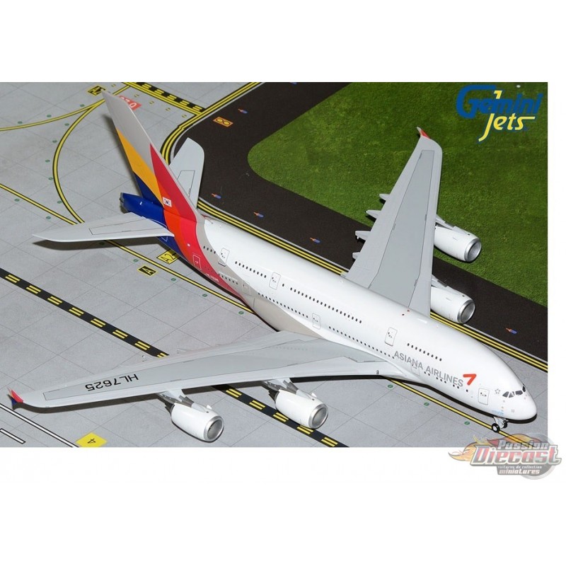 Asiana Airlines - A380-800 2006 livery / HL7625 / Gemini 1:200 G2AAR1201 -  Passion Diecast