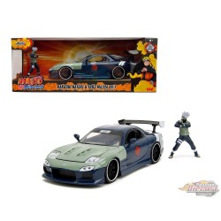 1993 Mazda RX-7 with Kakashi Hatake - Naruto Shippuuden - VIZ Media - Hollywood Rides - Jada - 1/24 - 34370 -  Passion Diecast