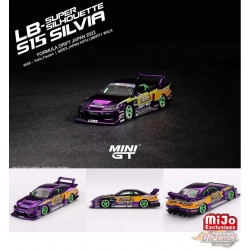 Nissan S15 Silvia LB-Super Silhouette No.555 2022 Formula Drift Japan - Mini GT - 1:64 - MGT00576 Passion Diecast