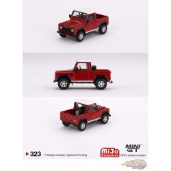 Land Rover Defender 90 Pickup - Masai Rouge - Mini GT - 1:64 - MGT00323