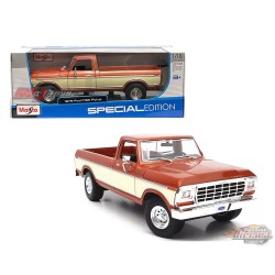 FORD F-150 PICK-UP 1979 BRUN ET BLANC - 1/18 - MAISTO - 31462BRN -  Passion Diecast 