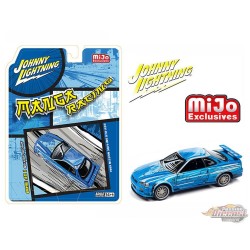 1999 Nissan GT-R R34 Manga Racing - Bleu - Mijo Exclusives Limited 3,600 Pieces - Johnny Lightning - 1/64 - JLCP7455