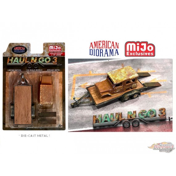 Haul N Go 3 Set - 2 pieces Diecast - American Diorama - 1/64 - AD-76522 MJ Passion Diecast