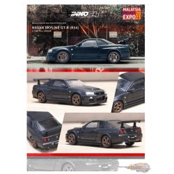 NISSAN SKYLINE GT-R (R34) Z-Tune Full Carbon MALAYSIA DIECAST EXPO 2023 Event Edition - INNO 64 - 1/64 - IN64-R34ZT-MDX23FC