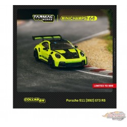 Tarmac Works & Minichamps - Porsche 911 (992) GT3 RS - Vert acide - Limité à 999 Unité - Tarmac - 1/64 - T64MC-005-AG